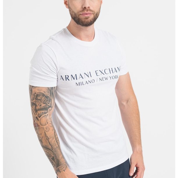 Тениска по тялото с лого ARMANI EXCHANGE