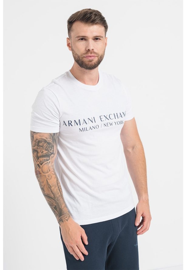 Тениска по тялото с лого ARMANI EXCHANGE