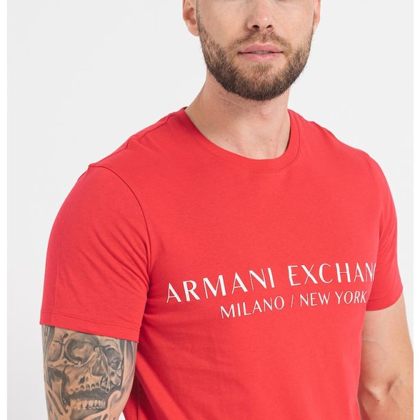 Тениска по тялото с лого ARMANI EXCHANGE