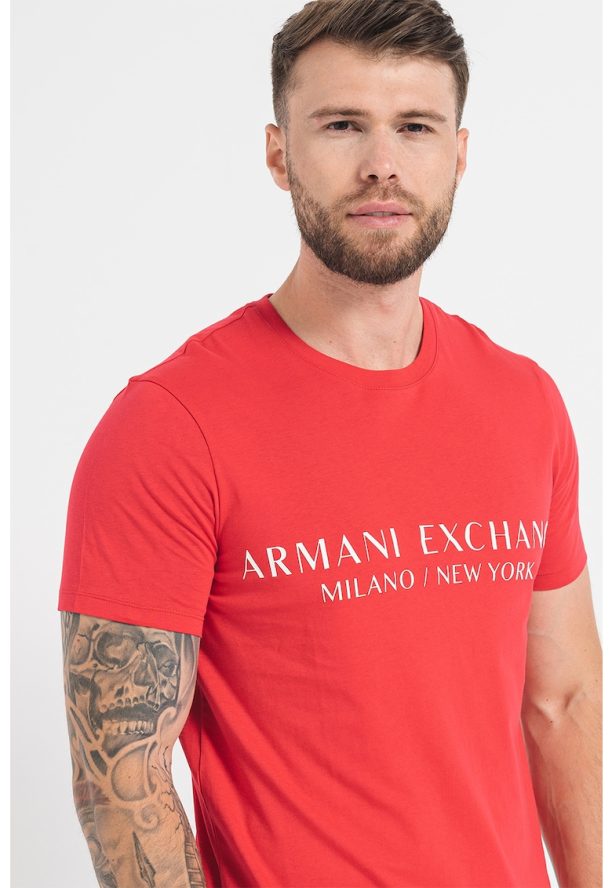 Тениска по тялото с лого ARMANI EXCHANGE