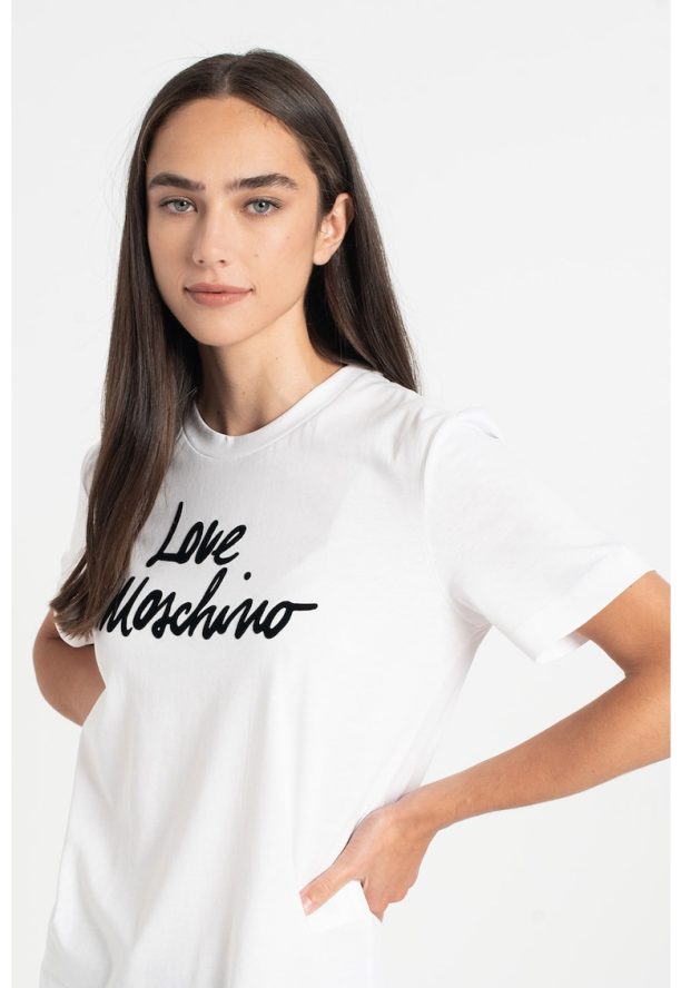 Тениска с контрастно лого Love Moschino