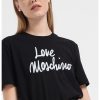 Тениска с контрастно лого Love Moschino