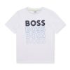 Тениска с лого BOSS Kidswear