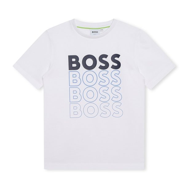 Тениска с лого BOSS Kidswear