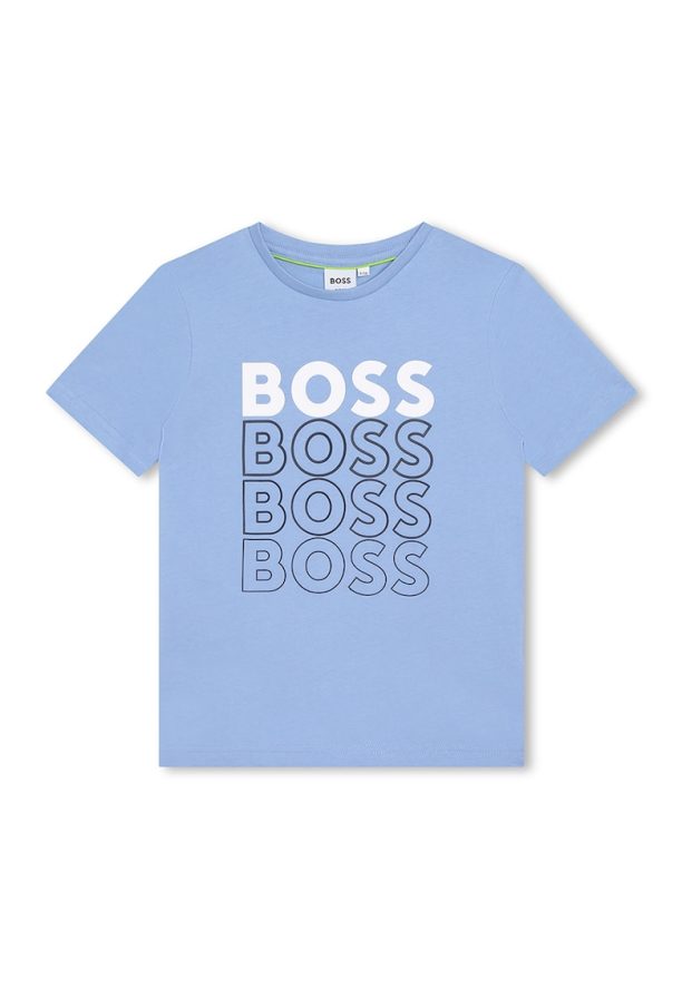 Тениска с лого BOSS Kidswear