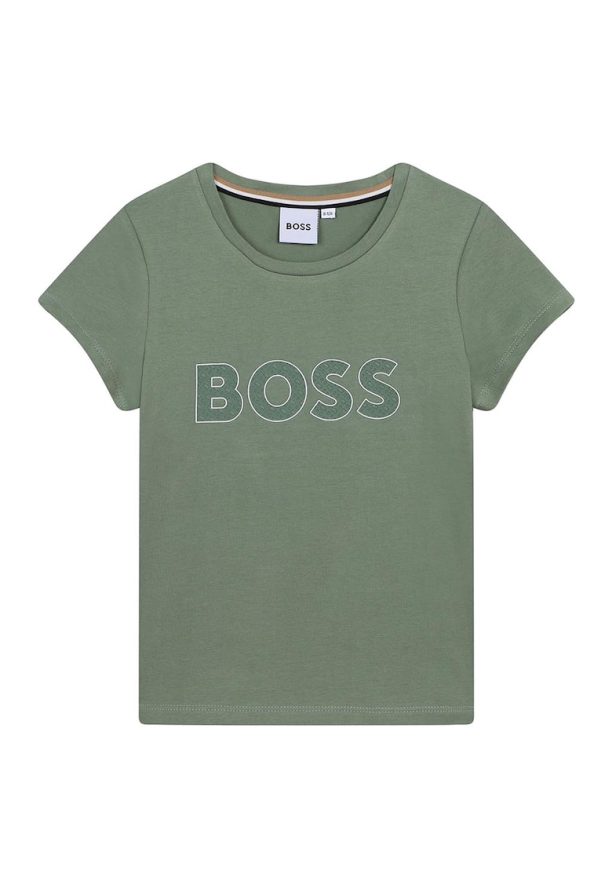 Тениска с лого BOSS Kidswear