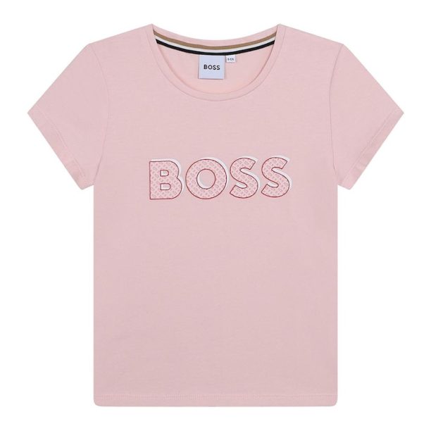 Тениска с лого BOSS Kidswear