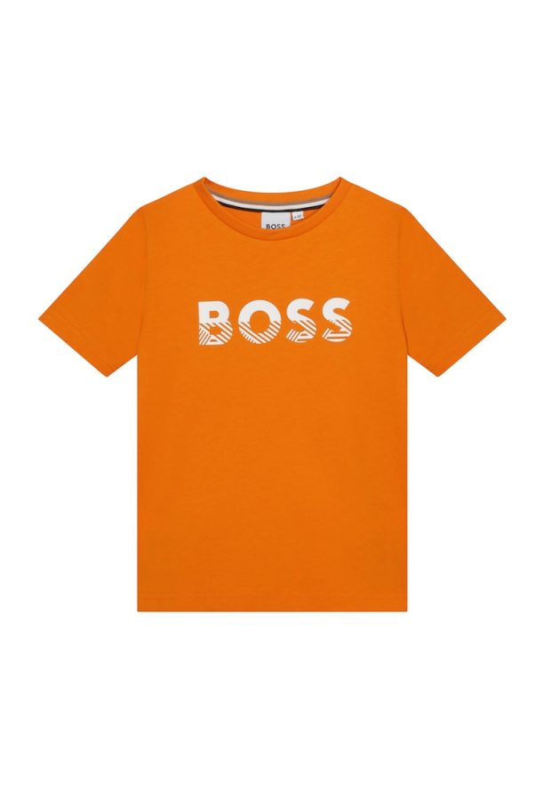 Тениска с лого BOSS Kidswear