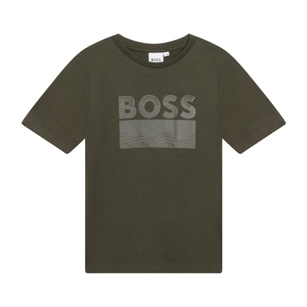 Тениска с лого BOSS Kidswear