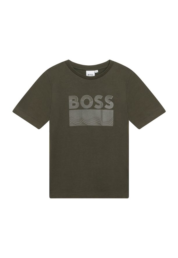 Тениска с лого BOSS Kidswear