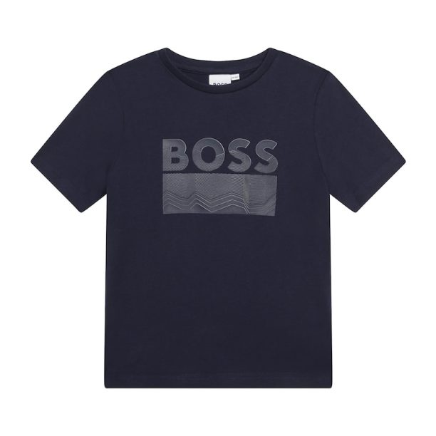 Тениска с лого BOSS Kidswear