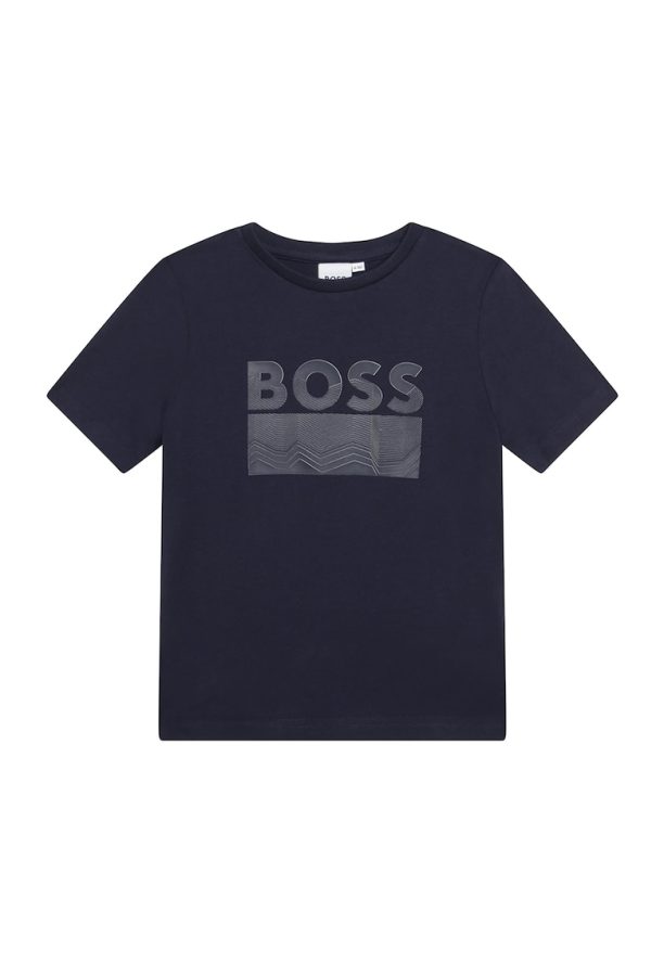 Тениска с лого BOSS Kidswear