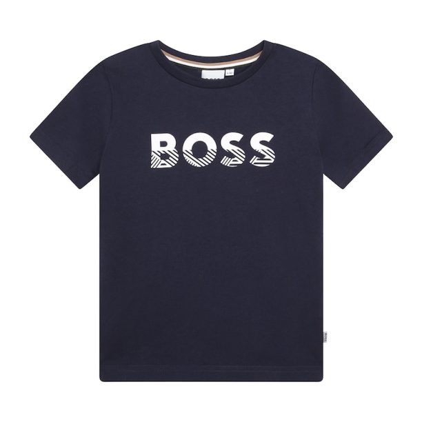 Тениска с лого BOSS Kidswear