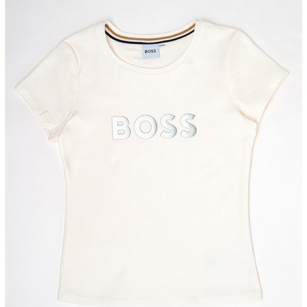 Тениска с лого BOSS Kidswear