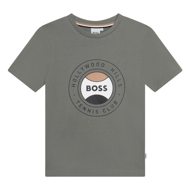 Тениска с лого BOSS Kidswear