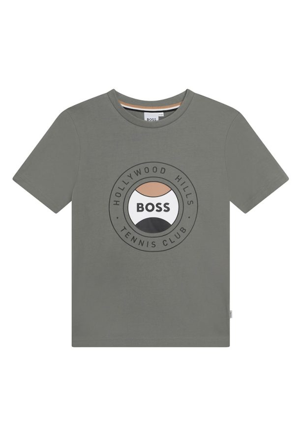 Тениска с лого BOSS Kidswear