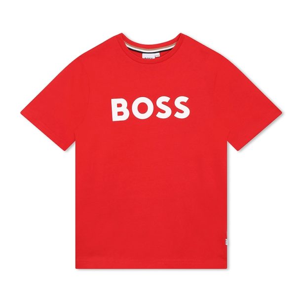 Тениска с лого BOSS Kidswear