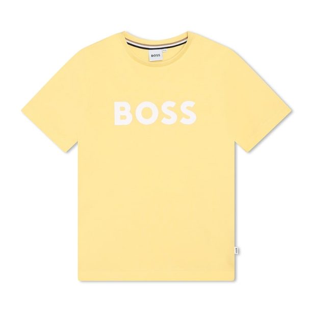 Тениска с лого BOSS Kidswear