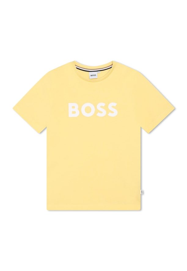 Тениска с лого BOSS Kidswear