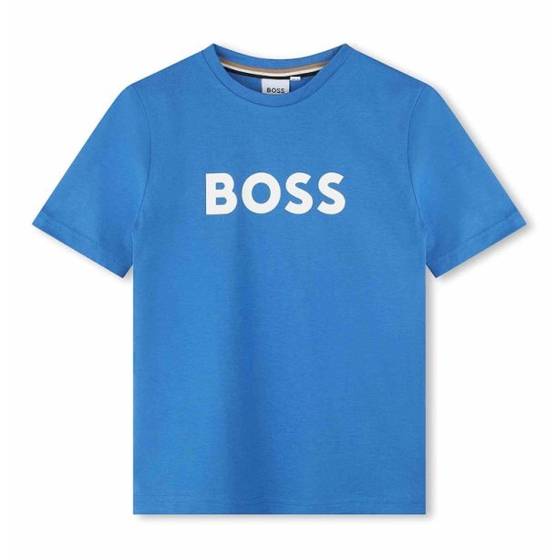 Тениска с лого BOSS Kidswear