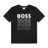 Тениска с лого BOSS Kidswear