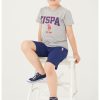 Тениска с лого и бермуди US Polo Assn