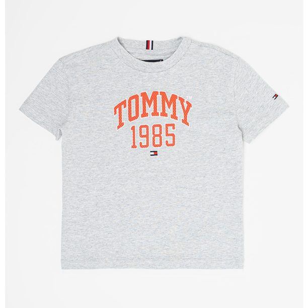 Тениска с овално деколте и лого Tommy Hilfiger