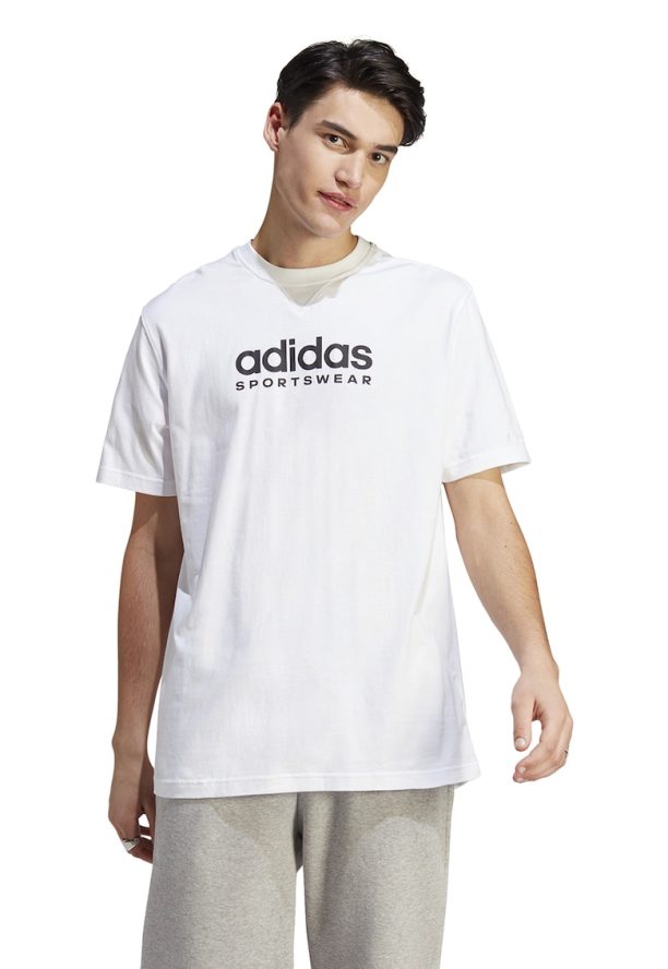 Тениска с овално деколте и лога adidas Sportswear