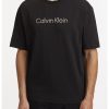 Тениска с органичен памук с лого CALVIN KLEIN