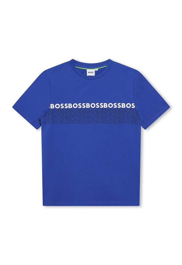 Тениска с принт BOSS Kidswear