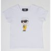 Тениска с фигурална щампа KARL LAGERFELD KIDS