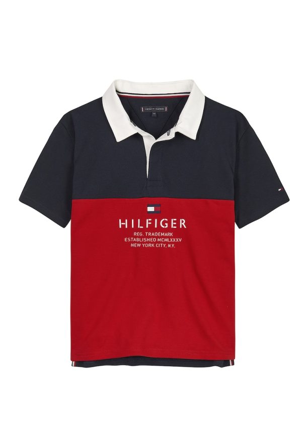 Тениска с яка и лого Tommy Hilfiger