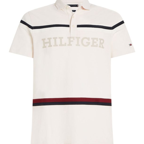 Тениска с яка и райе Tommy Hilfiger