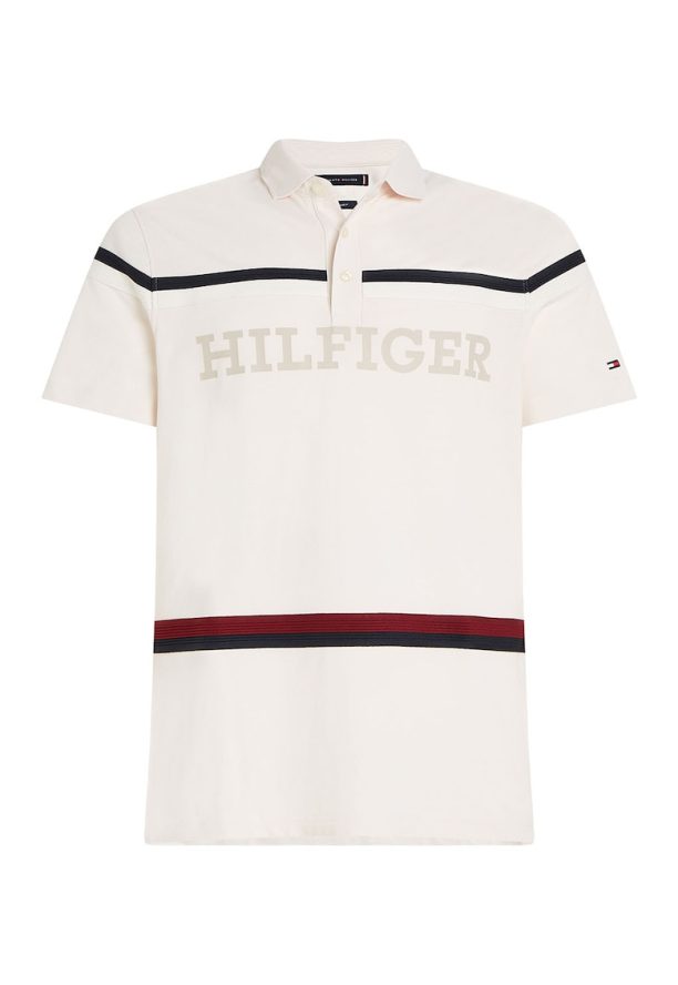 Тениска с яка и райе Tommy Hilfiger