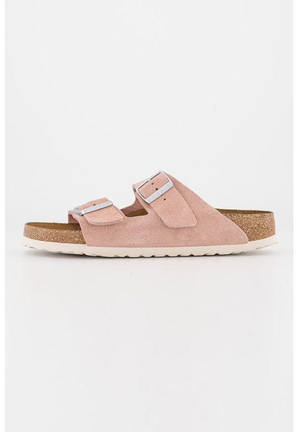 Унисекс велурени чехли с каишки с токи Birkenstock