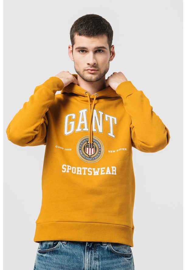 Худи Crest Shield с контрастно лого Gant