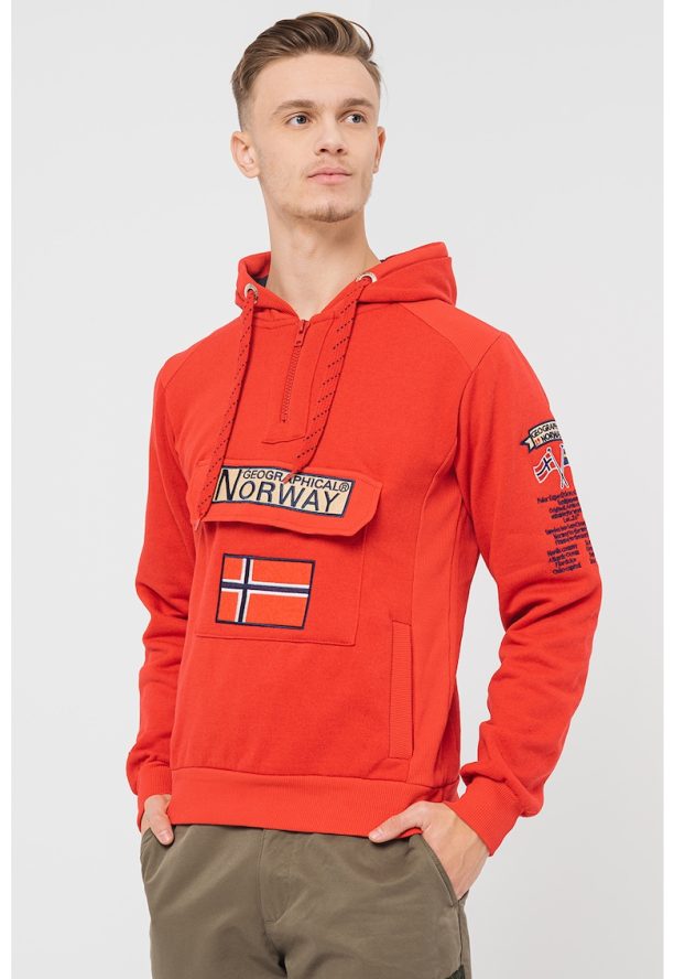 Худи Gym Class с къс цип Geographical Norway