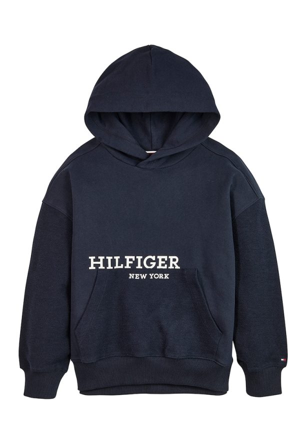 Худи от органичен памук с джоб кенгуру Tommy Hilfiger