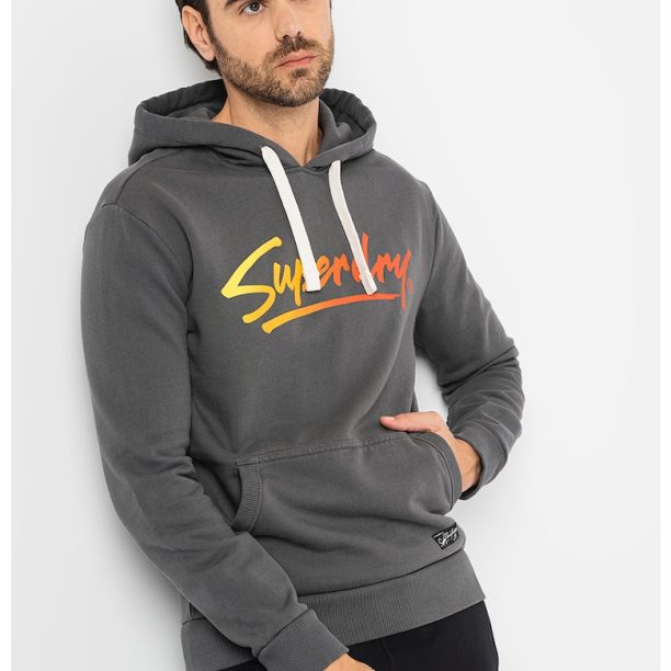 Худи с връзка и лого SUPERDRY