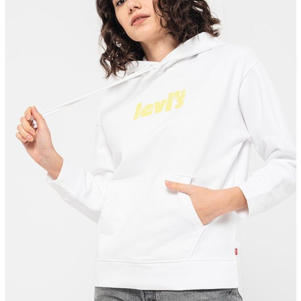 Худи с джоб кенгуру и лого Levis