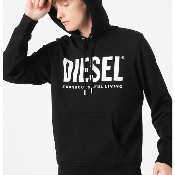 Худи с лого и джоб кенгуру Diesel