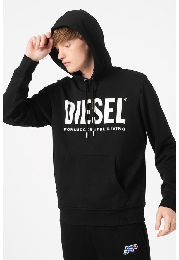 Худи с лого и джоб кенгуру Diesel