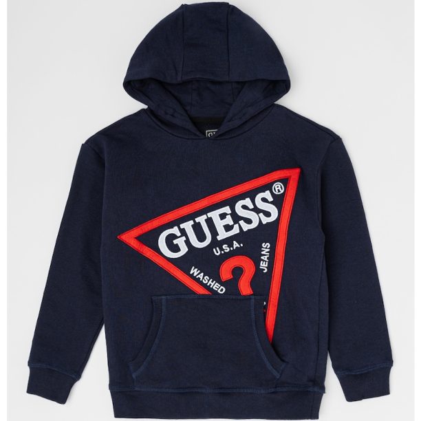 Худи с лого и джоб кенгуру GUESS JEANS