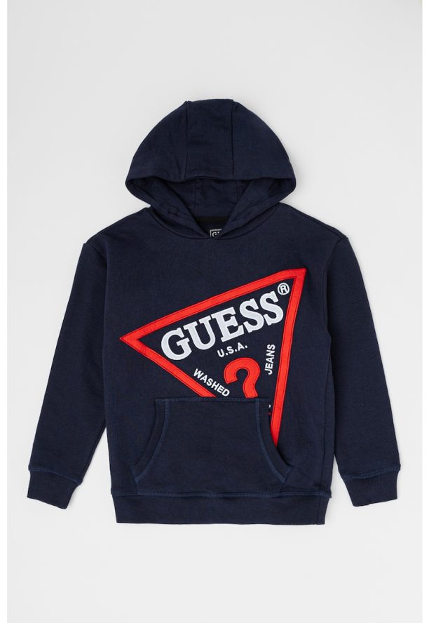 Худи с лого и джоб кенгуру GUESS JEANS