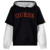 Худи с лого и контрастни ръкави GUESS JEANS