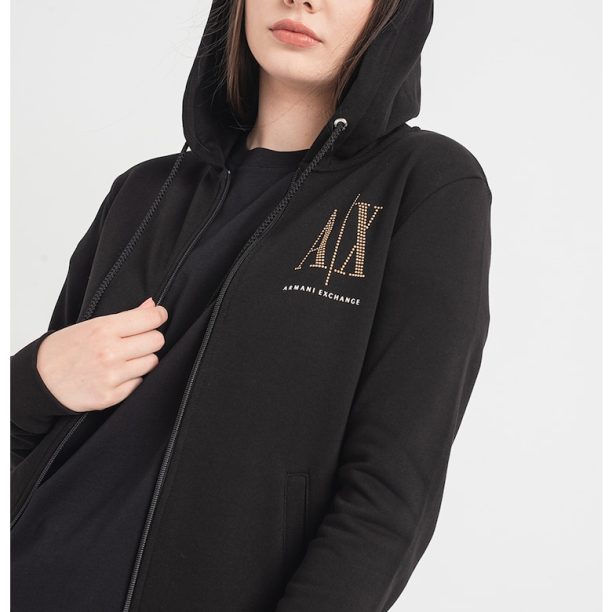 Худи с лого и цип ARMANI EXCHANGE