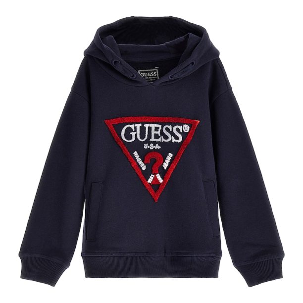 Худи с паднали ръкави и лого GUESS JEANS