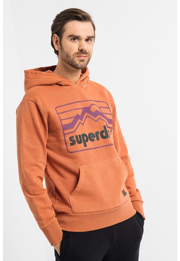 Худи с памук с лого SUPERDRY