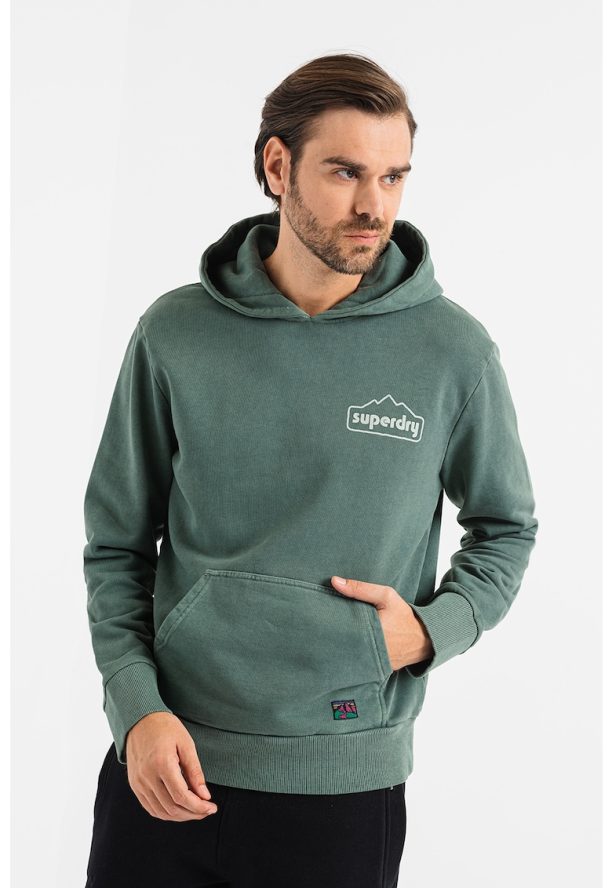 Худи с памук с лого SUPERDRY