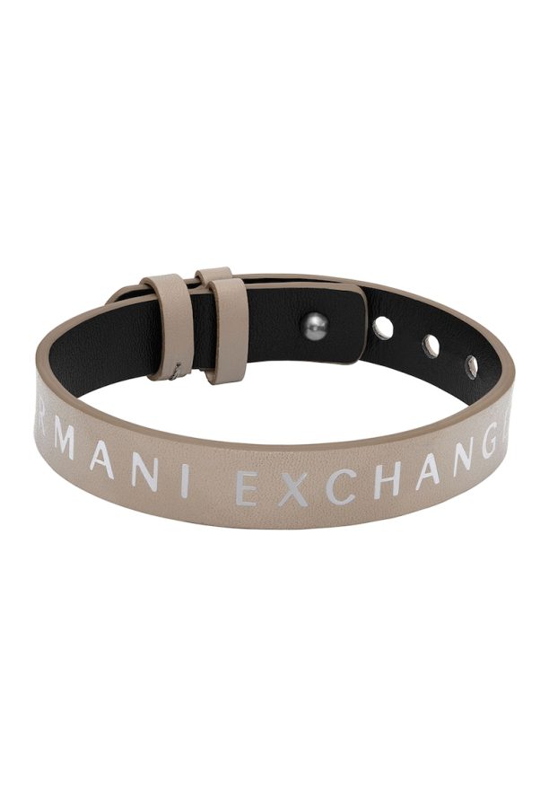 Часовник с двулицев дизайн и кожена каишка ARMANI EXCHANGE